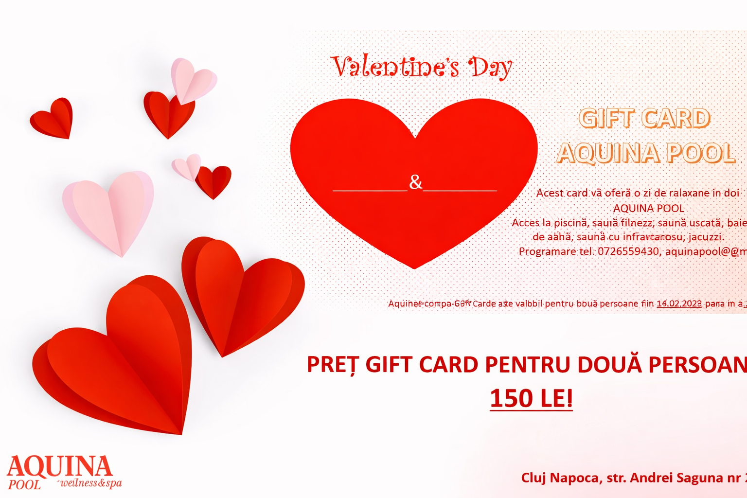 Transformă Valentine's Day într-o experiență de neuitat in Cluj-Napoca